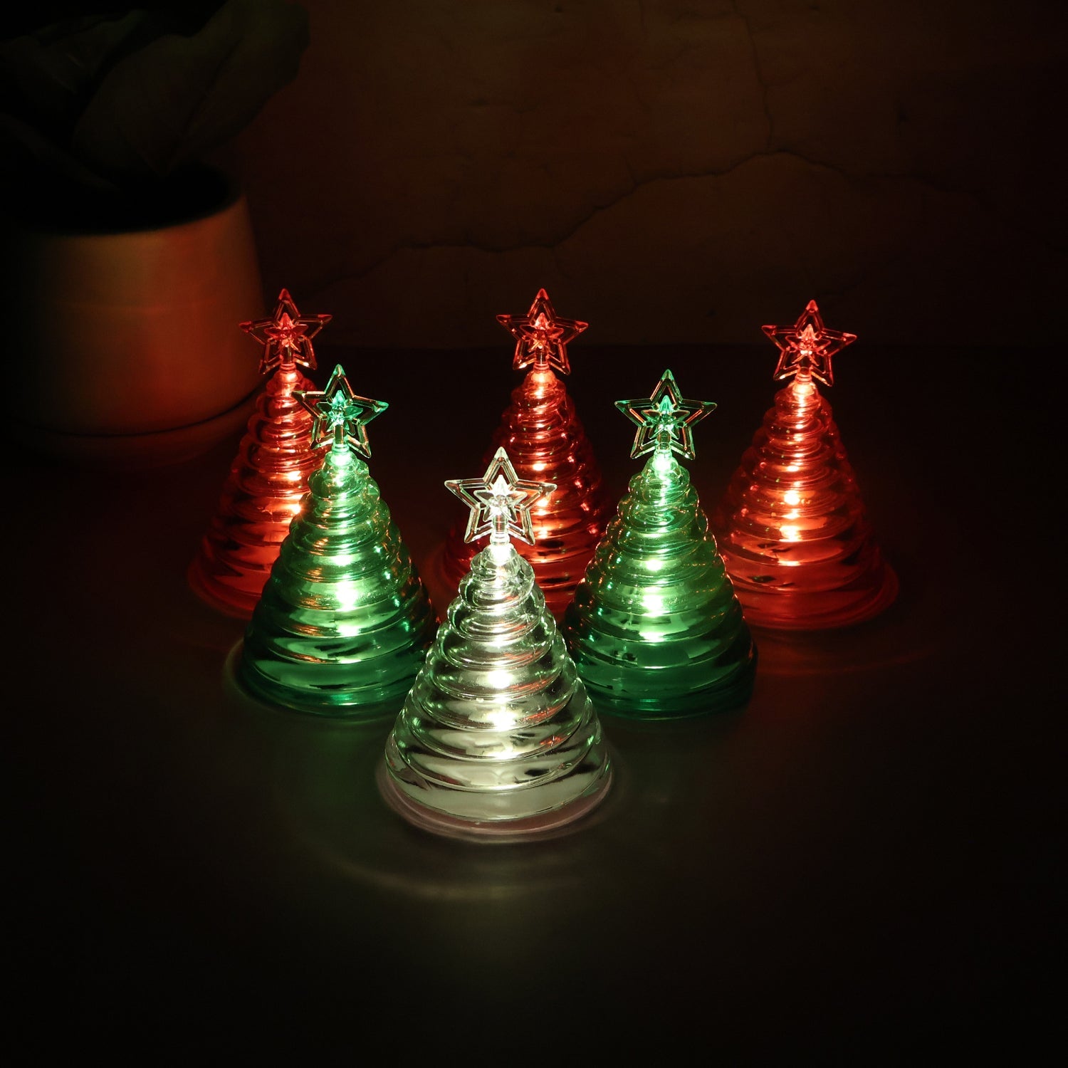 LED Christmas Tree Decorative Lights - (6 Pc / Set) LED Christmas Tree Decorative Lights - (6 Pc / Set)